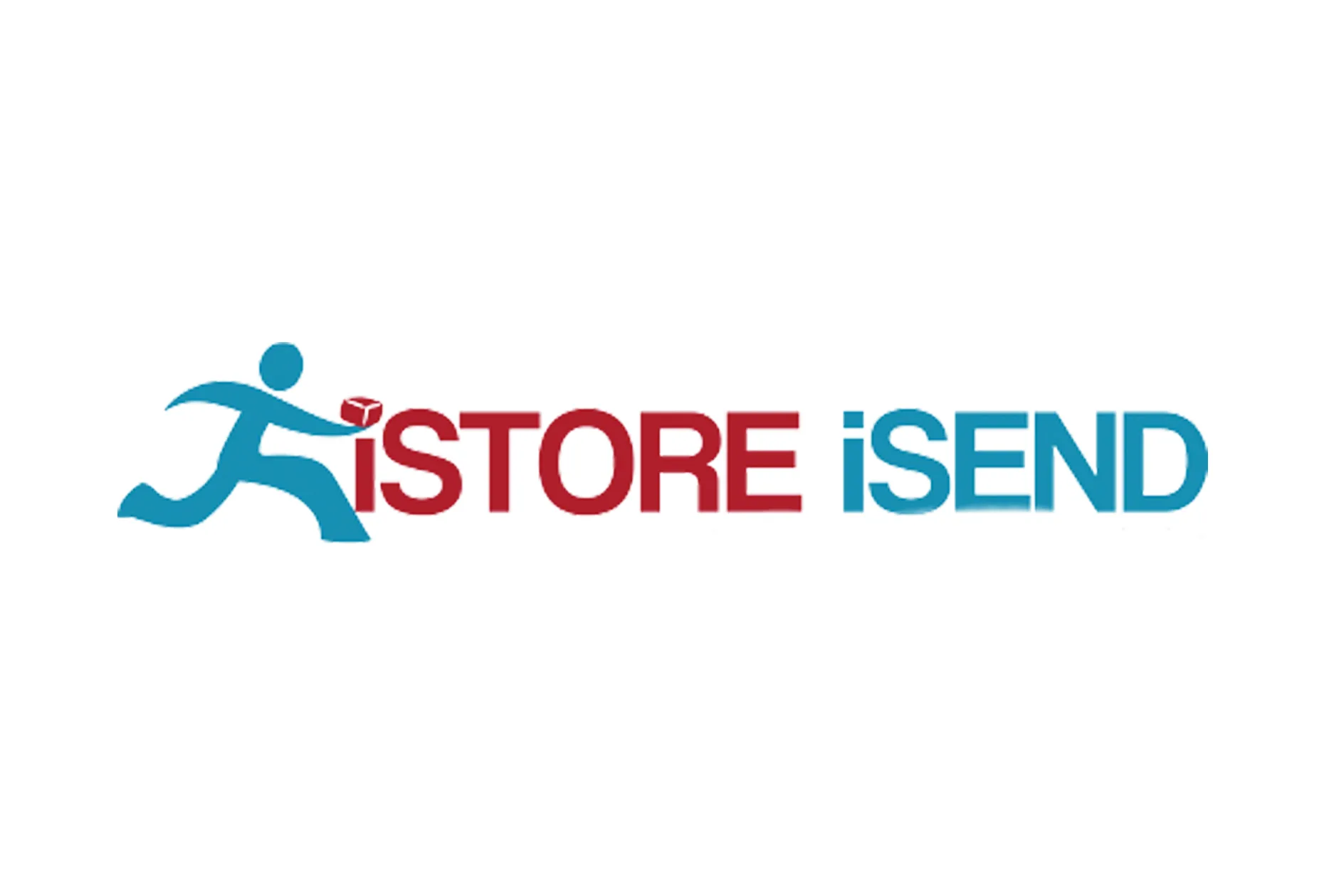 iStore iSend logo with courier icon