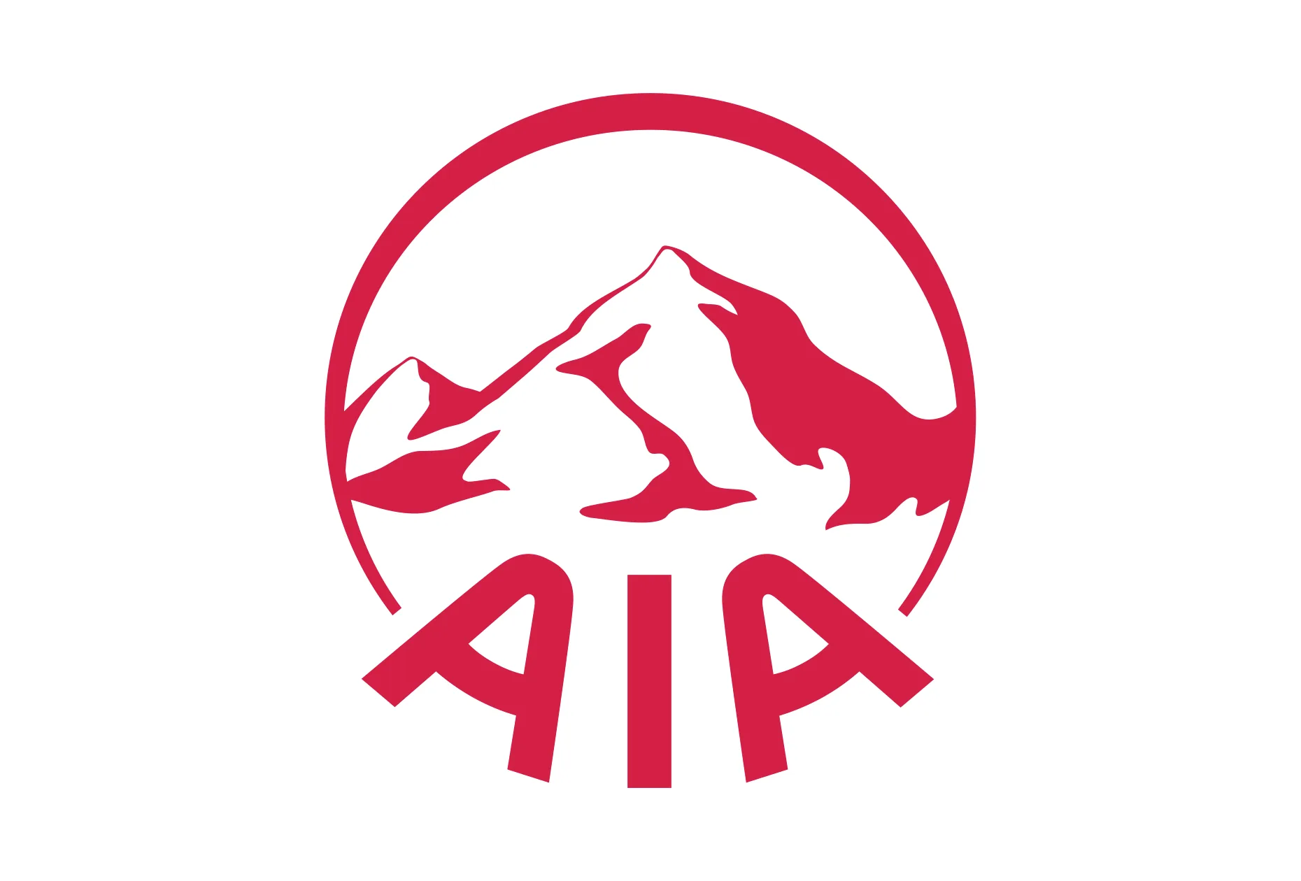 Red AIA logo with mountain silhouette