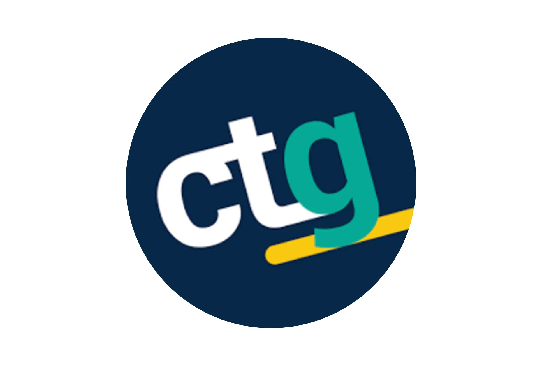 CTG logo with yellow underline