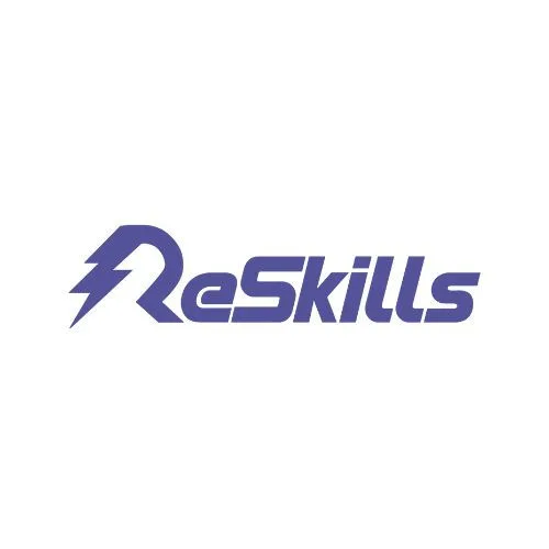 ReSkills logo with lightning symbol