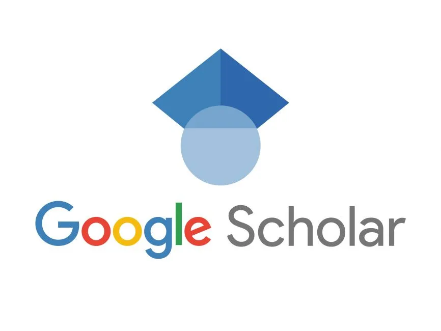 Google Scholar logo with graduation cap icon.