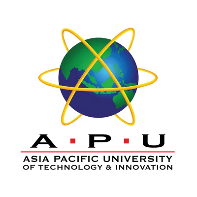 APU logo with globe and orbit design.