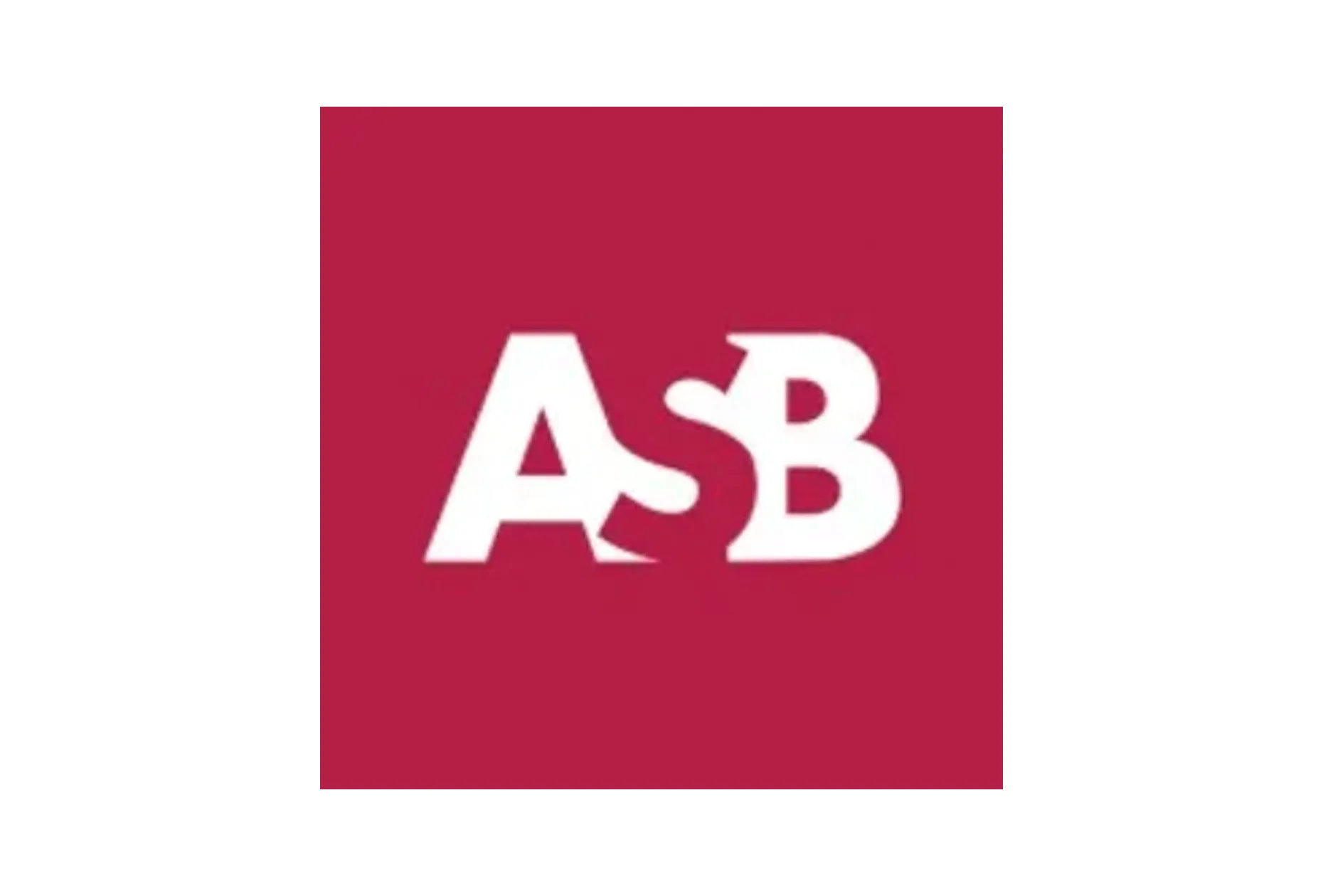 Red ASB logo with white letters