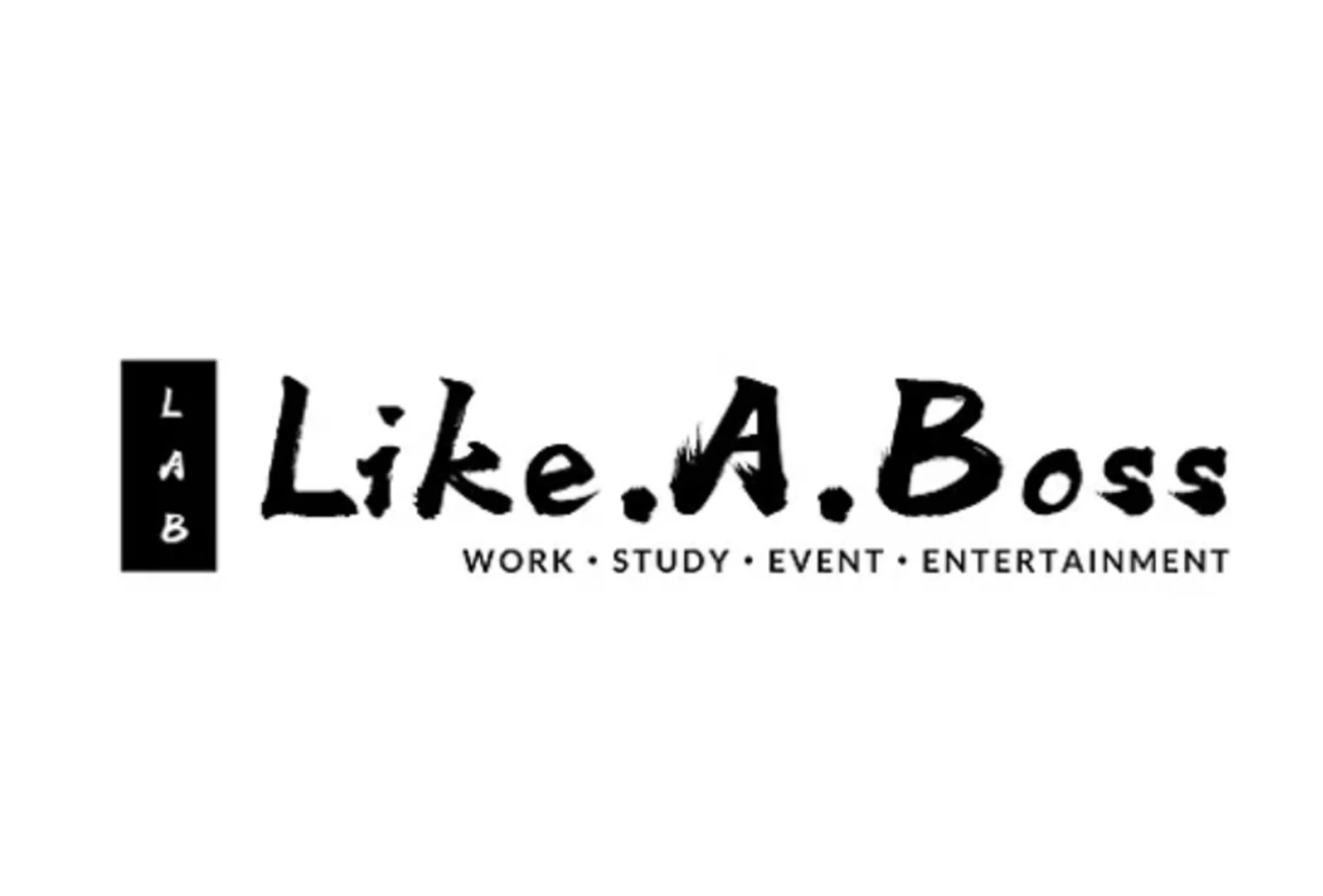Like.A.Boss logo with work and study themes.