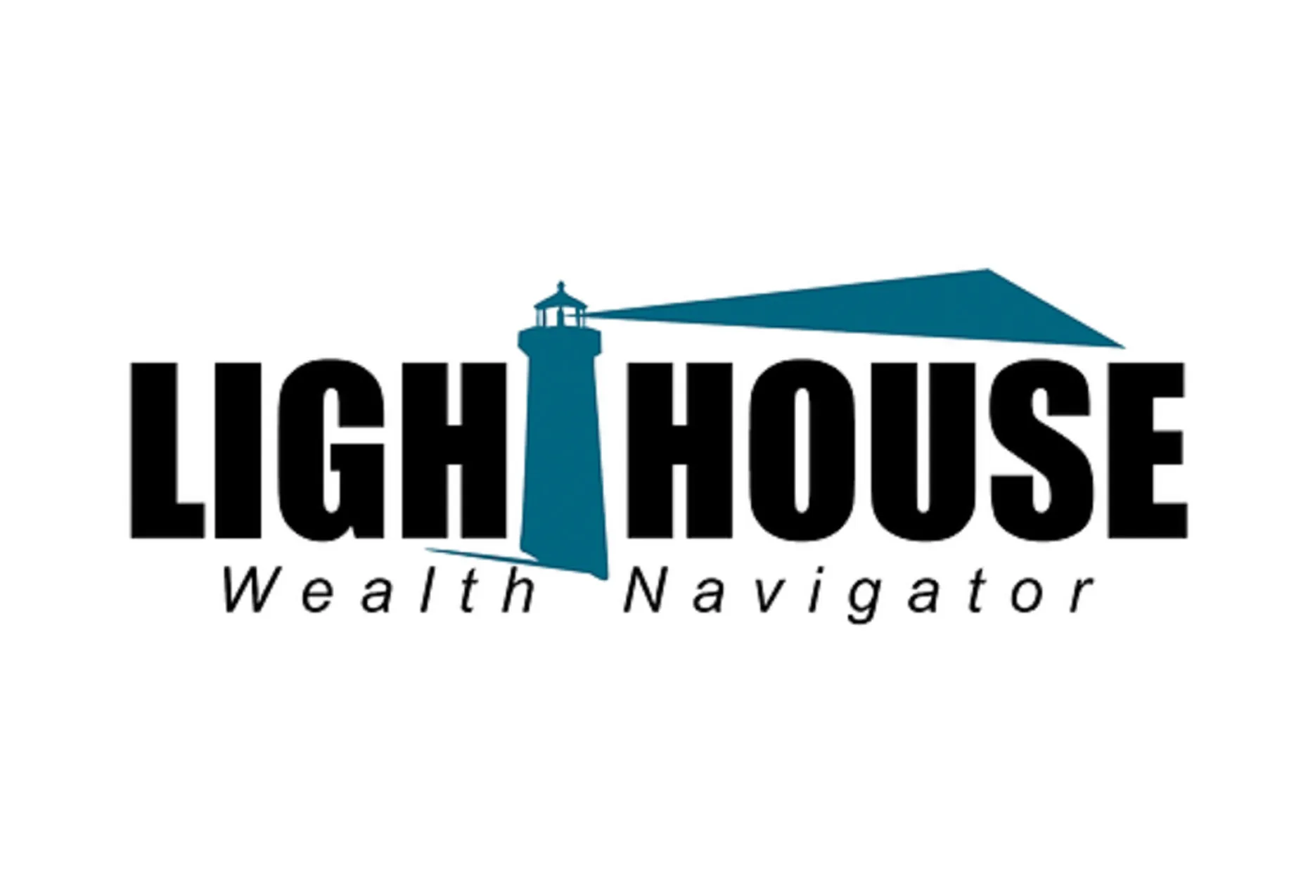 Lighthouse Wealth Navigator logo with lighthouse illustration.