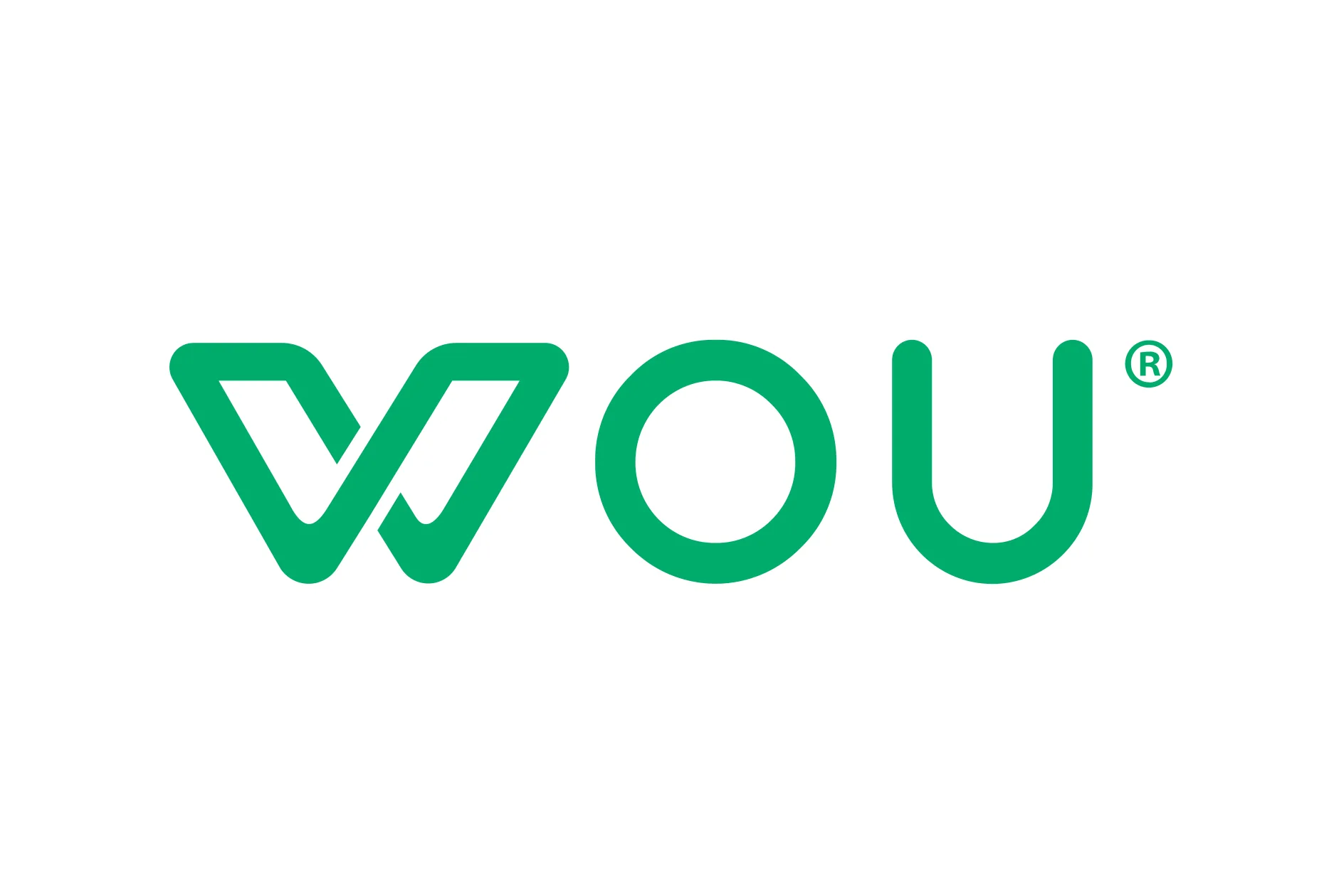 WOU green logo on white background
