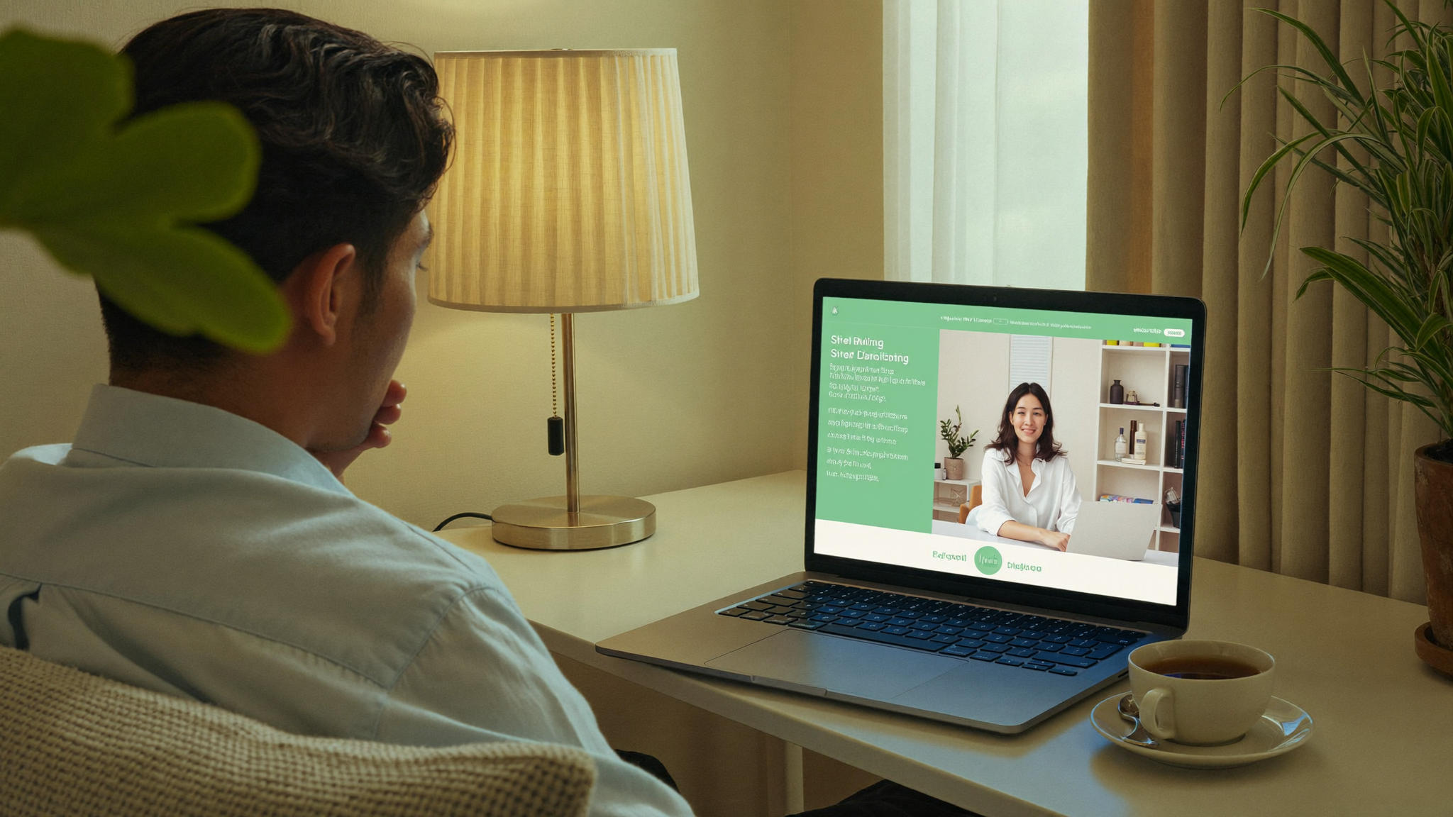 Online therapy video session from home in Malaysia
